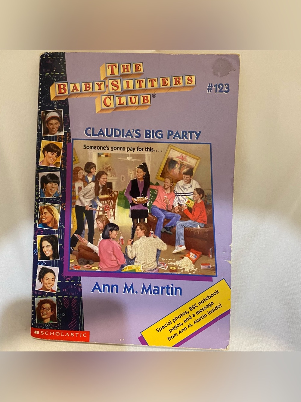 The Baby-Sitters Club: #123 Claudia’s Big Party by: Ann M. Martin paperback book